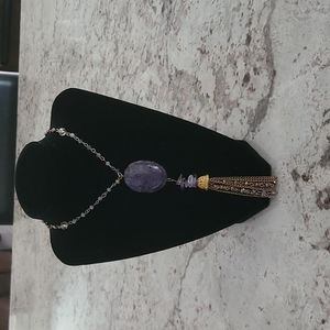 Ole Purple Necklace and Earring Set
